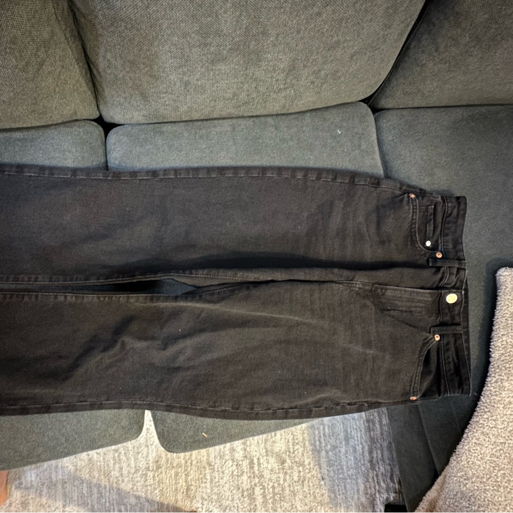 Denim black jeans